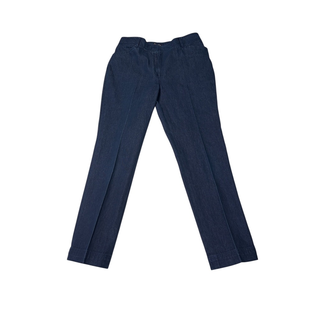 Brooks Brothers Womens Size 8 30X27 Dark Wash Denim Trousers Pants Jeans - Picture 1 of 13